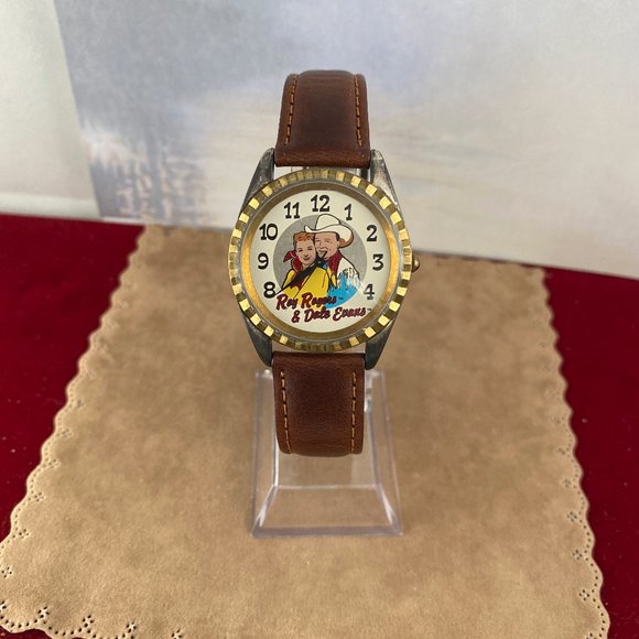 Vintage Roy Rogers and Dale Evans Cowboy Watch display picture 2